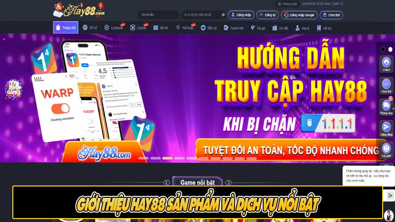 Giới thiệu Hay88 sản phẩm và dịch vụ nổi bật